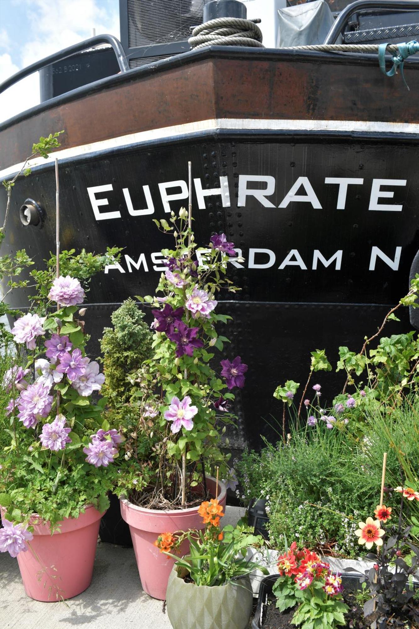 Wheelhouse Euphrate Houseboat Bed & Breakfast Diemerbrug Екстериор снимка